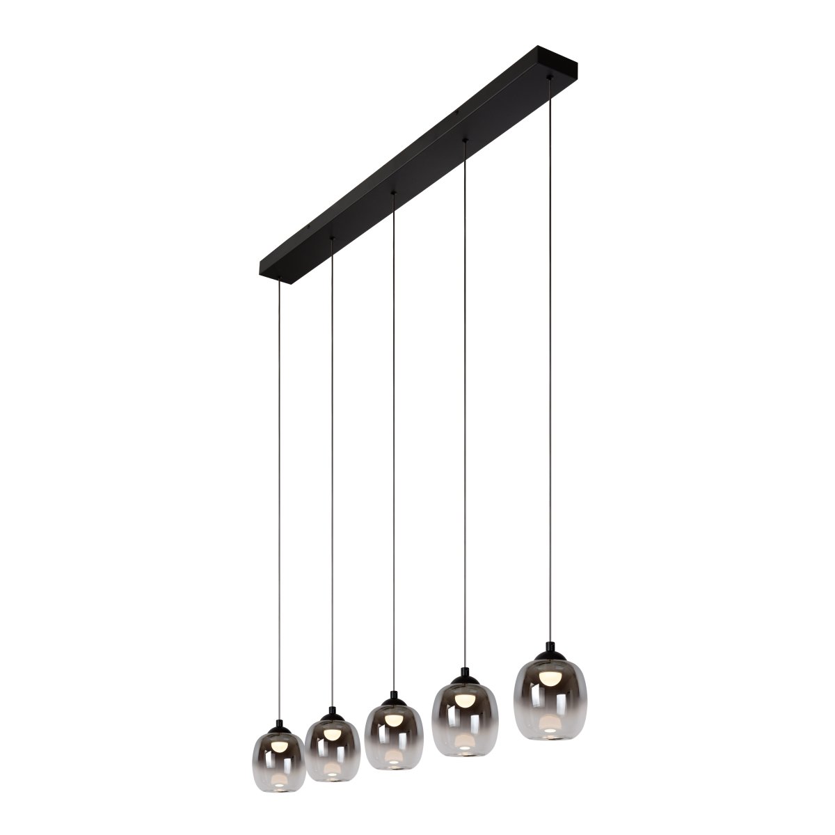 Tamino 127cm Rökfärgad taklampa från Lucide - Tamino är en elegant pendel som förhöjer atmosfären i alla moderna hem.