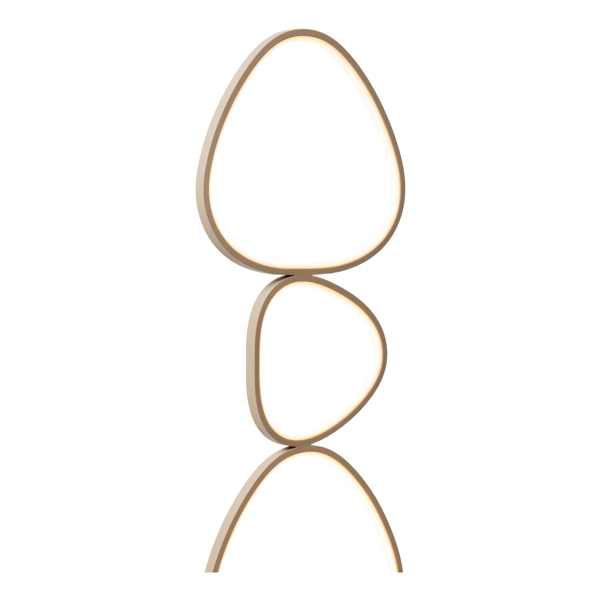 Samling Beige golvlampa från Lucide - De fem sammanl&auml;nkade ljusformerna har integrerade LED-lister som tillsammans skapar ett kraftfullt och behagligt ljus f&ouml;r b&aring;de allm&auml;n- och st&auml;mningsbelysning.