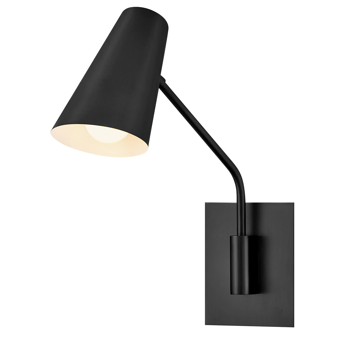 Bray 42cm Svart läslampa från Elstead Lighting - Bray har dessutom en diskret integrerad str&ouml;mbrytare som g&ouml;r det enkelt att t&auml;nda och sl&auml;cka lampan direkt p&aring; armaturen.