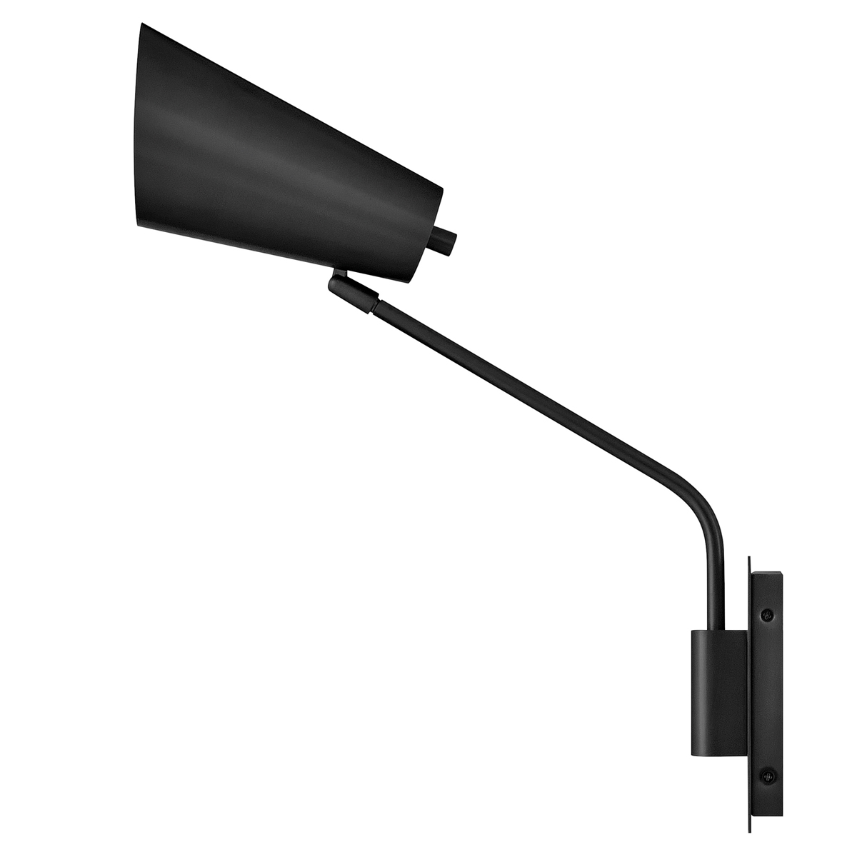 Bray 42cm Svart läslampa från Elstead Lighting - Bray har dessutom en diskret integrerad str&ouml;mbrytare som g&ouml;r det enkelt att t&auml;nda och sl&auml;cka lampan direkt p&aring; armaturen.