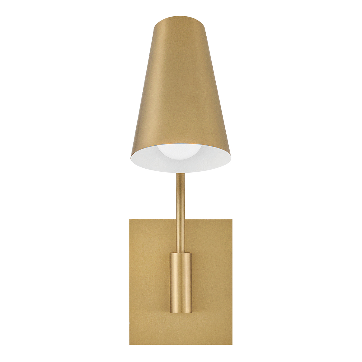 Bray 42cm Mässing läslampa från Elstead Lighting - Bray har dessutom en diskret integrerad str&ouml;mbrytare som g&ouml;r det enkelt att t&auml;nda och sl&auml;cka lampan direkt p&aring; armaturen.