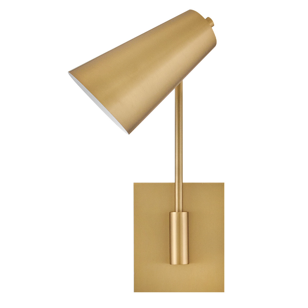 Bray 42cm Mässing läslampa från Elstead Lighting - Bray har dessutom en diskret integrerad str&ouml;mbrytare som g&ouml;r det enkelt att t&auml;nda och sl&auml;cka lampan direkt p&aring; armaturen.