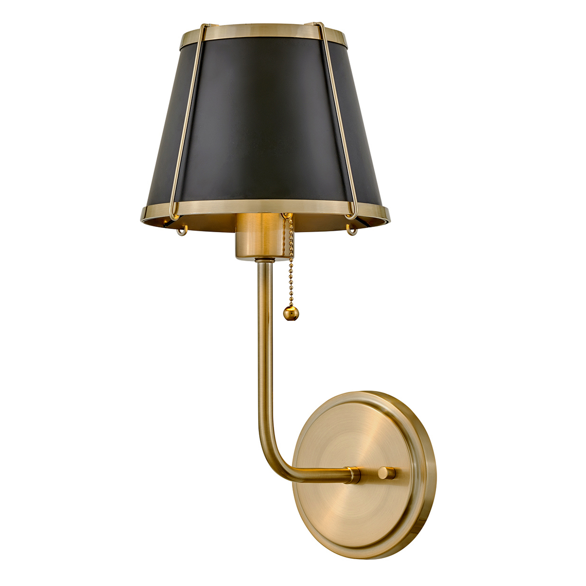 Elstead Lighting - Clarke 40cm - V&auml;gglampa - M&auml;ssing/svart