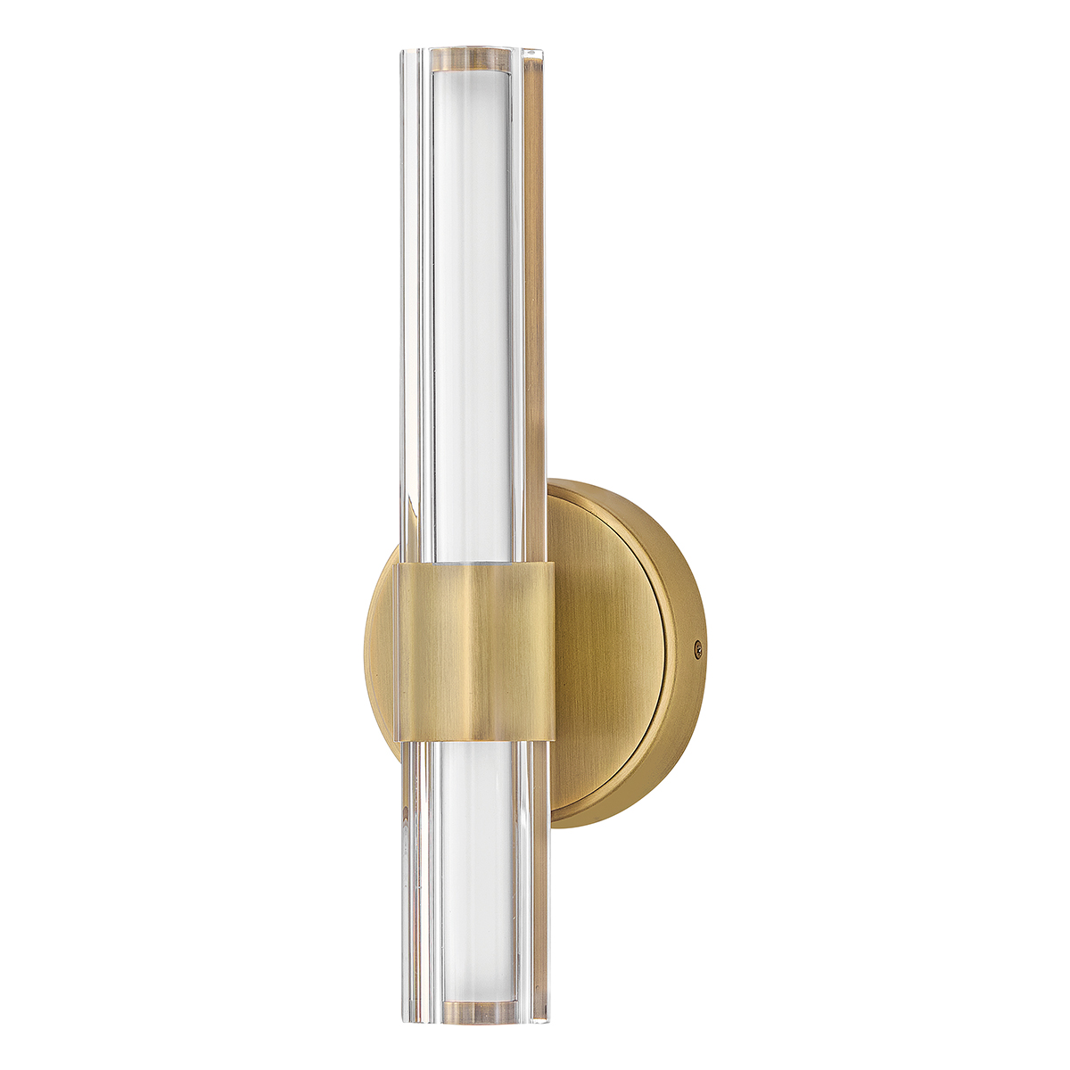 Georgette 35cm Mässing badrumslampa från Elstead Lighting - Georgette &auml;r en elegant v&auml;gglampa f&ouml;r badrum med en dekorativ och symmetrisk design.