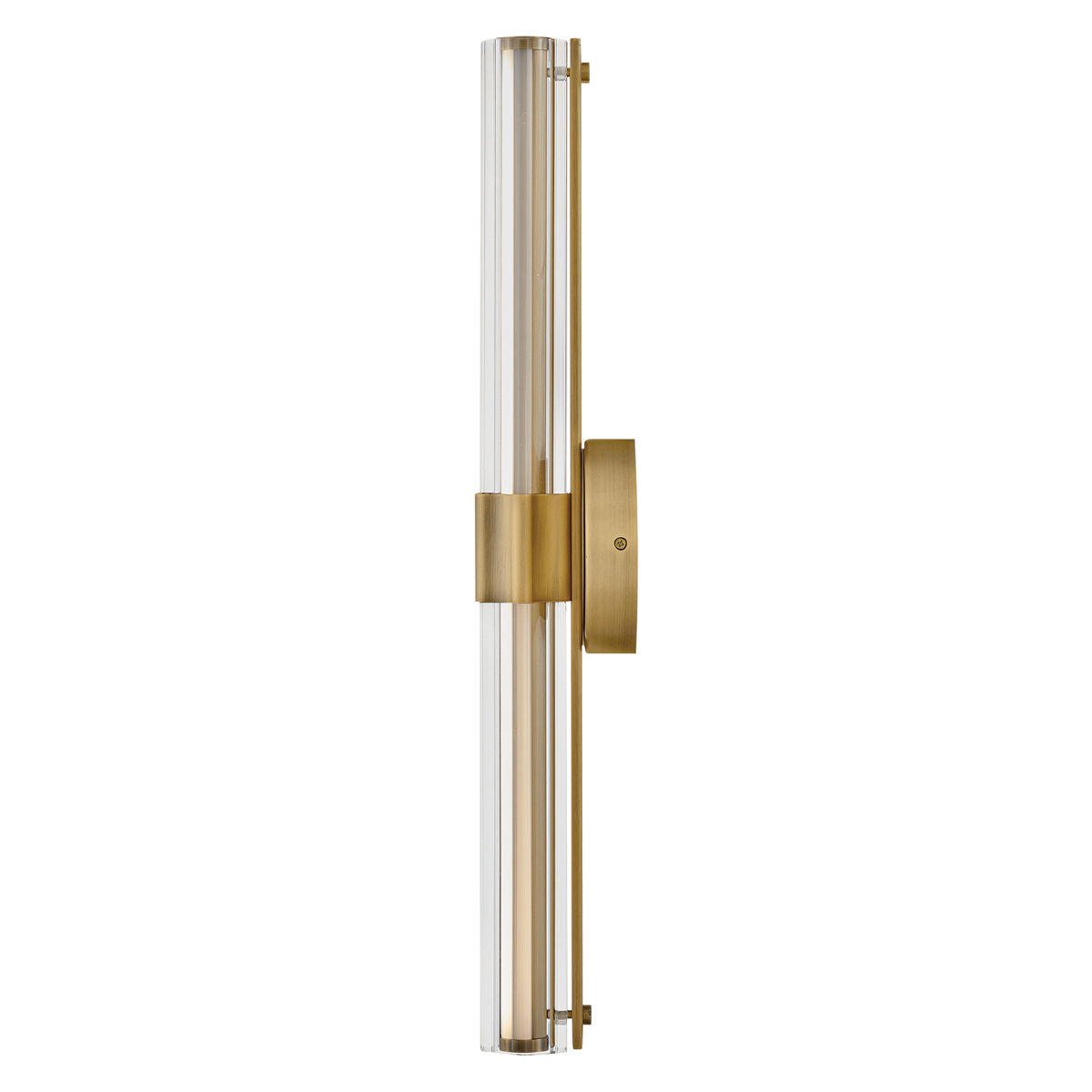 Georgette 60cm Mässing badrumslampa från Elstead Lighting - Georgette &auml;r en elegant v&auml;gglampa f&ouml;r badrum med en dekorativ och symmetrisk design.