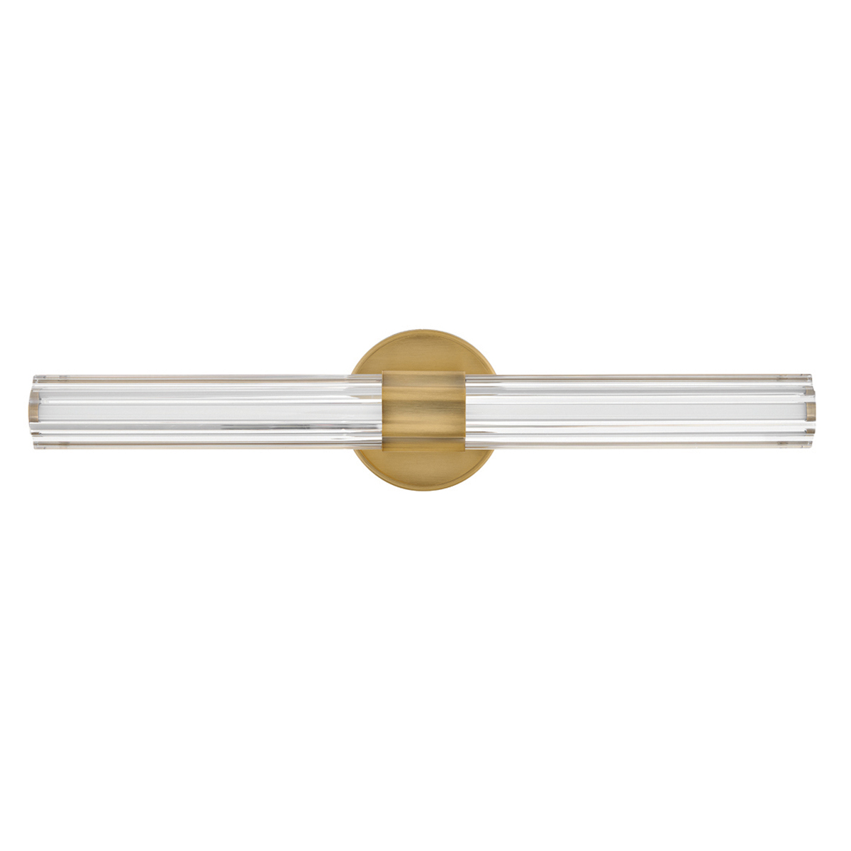 Georgette 60cm Mässing badrumslampa från Elstead Lighting - Georgette &auml;r en elegant v&auml;gglampa f&ouml;r badrum med en dekorativ och symmetrisk design.