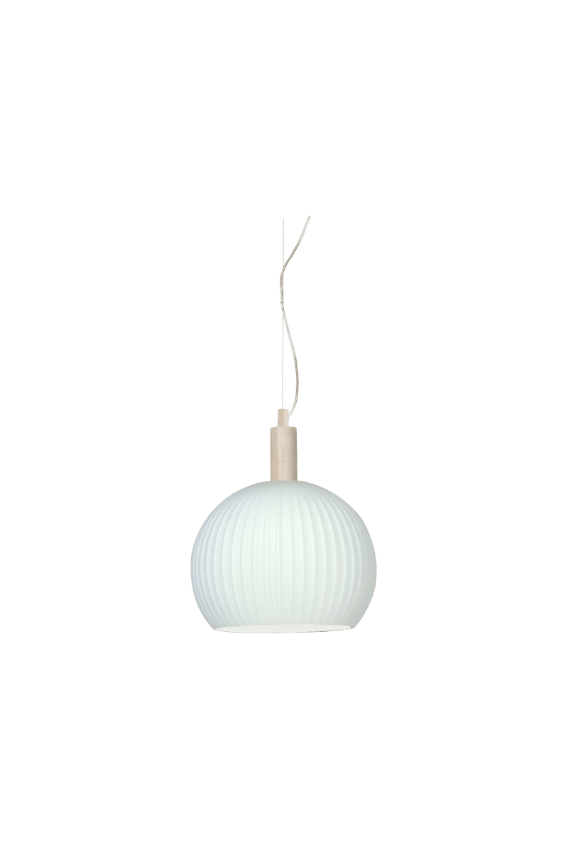 Lapponia Ø35 Vit taklampa från Aneta Lighting - Taklampan Lapponia i glas och vitoljat tr&auml; tillf&ouml;r en naturn&auml;ra och ombonad k&auml;nsla i ditt hem.