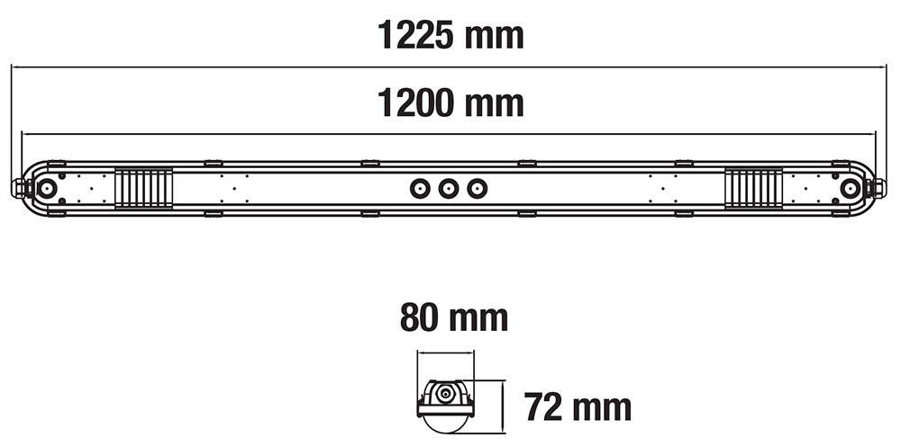 Sixtyfivey 4000K 120cm Grå från Designlight - Armaturen erbjuder b&aring;de flexibilitet och enkelhet tack vare funktioner som:St&auml;llbar effekt via DIP-switch f&ouml;r anpassning efter behovGenomkopplingsm&ouml;jlighet f&ouml;r smidig vidarematningF&auml;ste f&ouml;r linmontage medf&ouml;ljer i paketetRobust konstruktion anpassad f&ouml;r kontinuerlig driftLumenv&auml;rden:23 W: 3224 lm29 W: 3950 lm34 W: 4726 lm40 W: 5800 lmIK08.