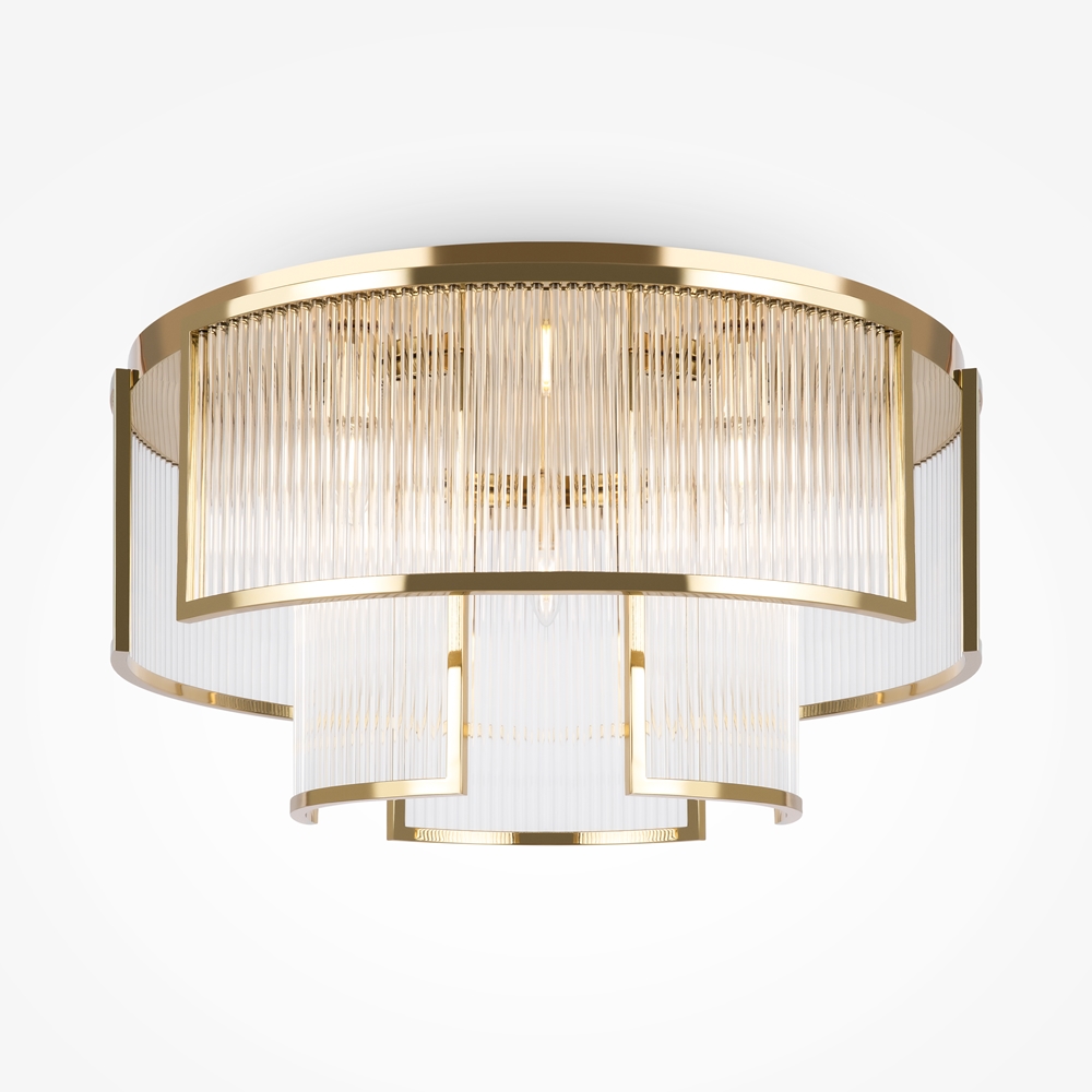 Frame Ø65 Guld plafond från Maytoni - Perfekt att placera i hallen, sovrummet eller vardagsrummet d&auml;r den b&aring;de ger funktionellt ljus och en dekorativ touch.