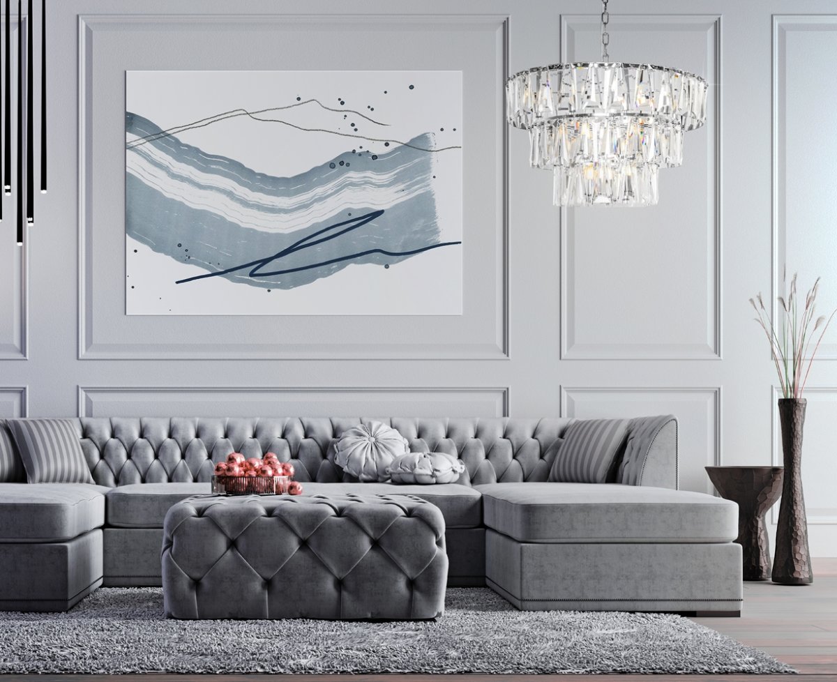 Puntes Ø77 Krom kristall från Maytoni - Den fungerar lika bra som ett st&auml;mningsfullt ljusinslag som ett dekorativt blickf&aring;ng i rummet.