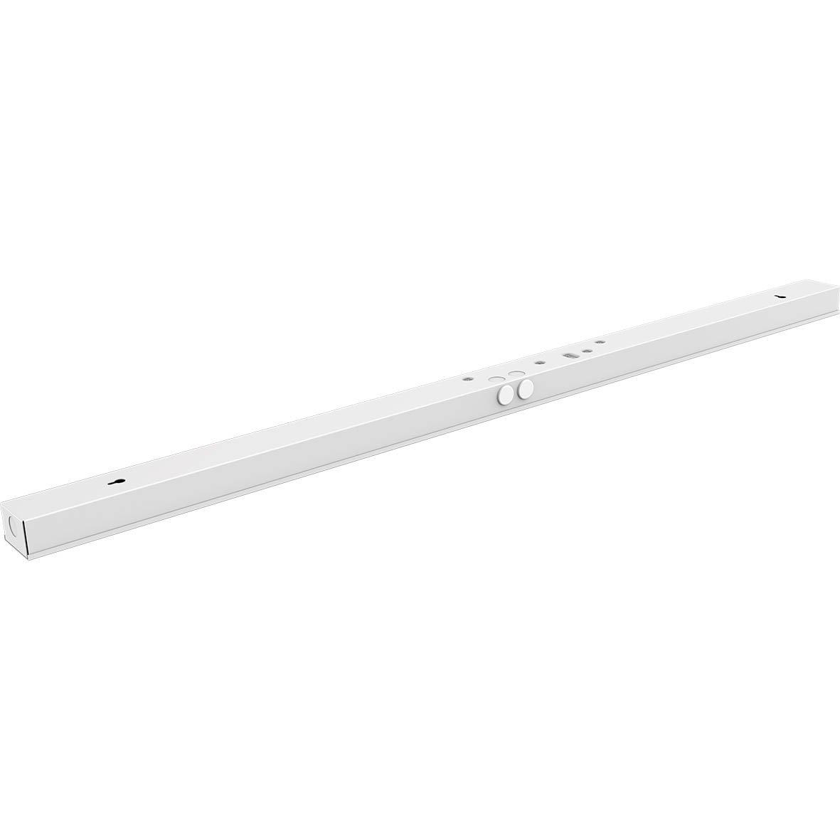 Bänky m. uttag 118cm Vit från Designlight - Denna modell &auml;r 580 mm l&aring;ng och ger ett kraftfullt, j&auml;mnt ljus med en effekt p&aring; 10W och ljusfl&ouml;de p&aring; hela 2000 lumen, idealisk f&ouml;r att lysa upp hela b&auml;nkytan.