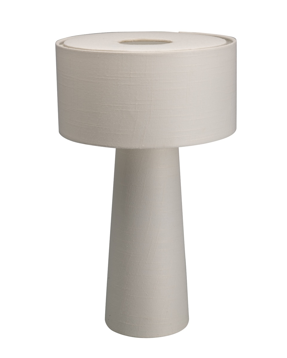 Linum 50cm Vit bordslampa från By Rydéns - Linum &auml;r en stilren och dekorativ bordslampa i vitt linne som skapar ett mjukt och harmoniskt uttryck i hemmet.