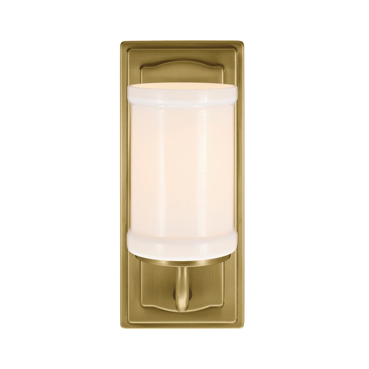 Vetivene 30cm Mässing badrumslampa från Elstead Lighting - Vetivene kan monteras med glaset riktat antingen upp&aring;t eller ned&aring;t, vilket ger flexibilitet och g&ouml;r den perfekt vid exempelvis badrumsspegeln.