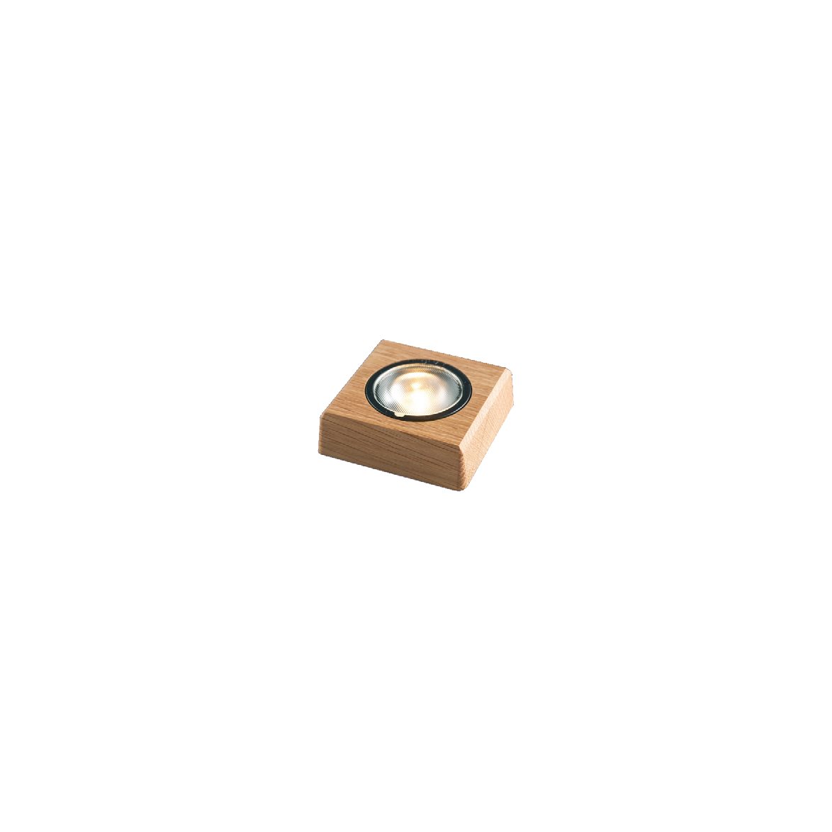 Ljusplatta 9x9cm Ek från Frilight - Om du sj&auml;lv vill komplettera med ny eller egen ljusk&auml;lla beh&ouml;ver det vara en platt G4 LED lampa p&aring; max 4W och 12V.