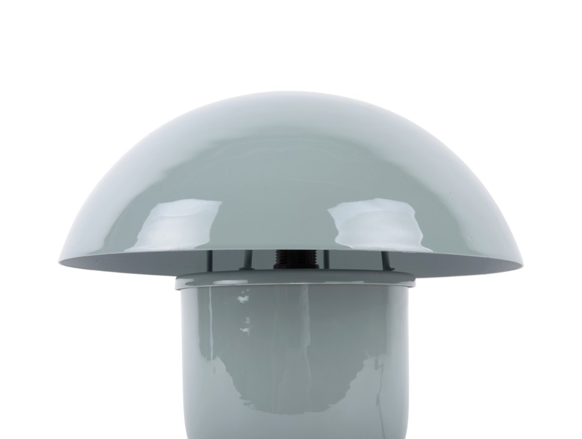 Mushroom 25cm Blå bordslampa från Leitmotiv - Lampans kupa skapar ett bl&auml;ndfritt ljus och riktar ljuset ned&aring;t, vilket ger en behaglig och st&auml;mningsfull belysning.