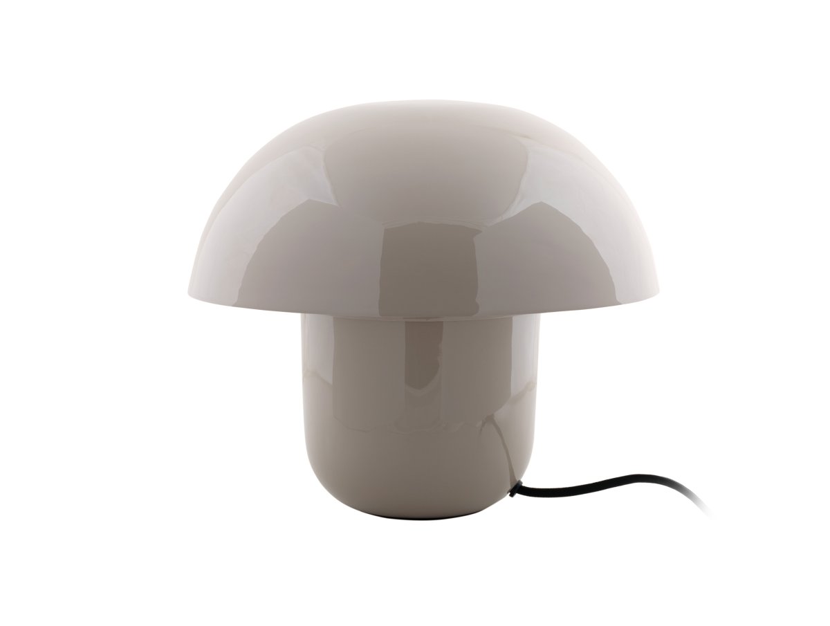 Mushroom 25cm Greige bordslampa från Leitmotiv - Lampans kupa skapar ett bl&auml;ndfritt ljus och riktar ljuset ned&aring;t, vilket ger en behaglig och st&auml;mningsfull belysning.