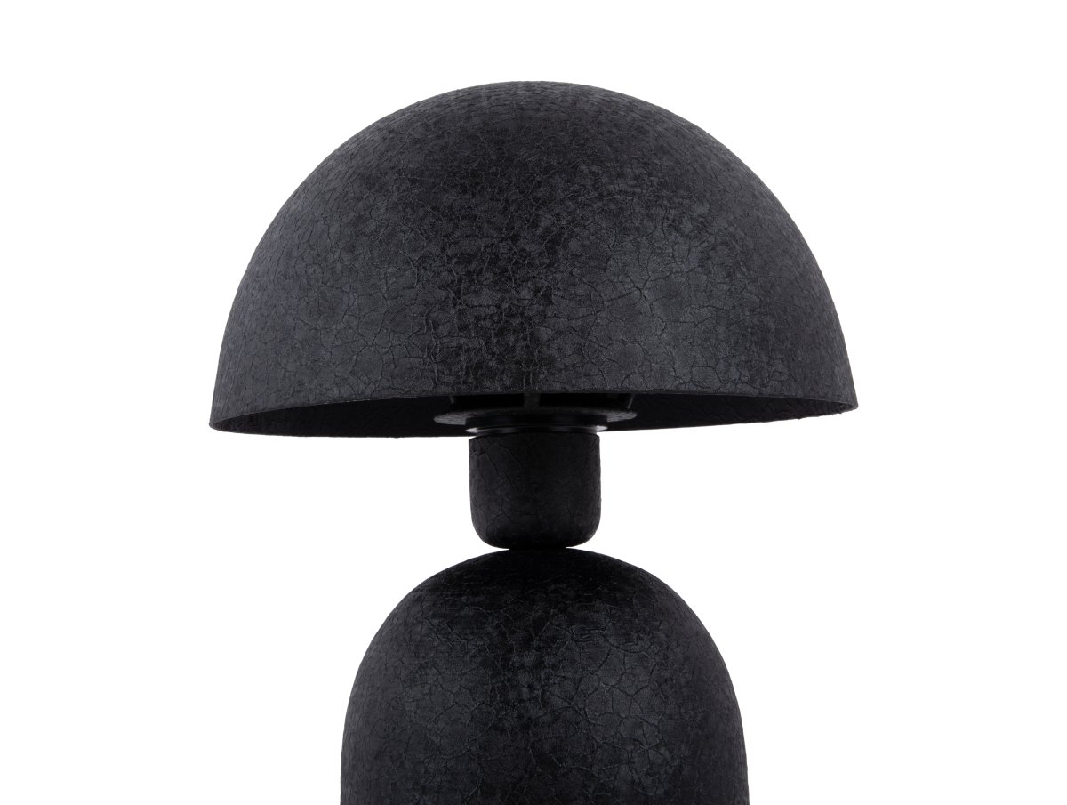 Boaz Mini 30cm Svart bordslampa från Leitmotiv - Boaz bordslampa i metall har en modern och stilren design med en trendig, svampformad silhuett.