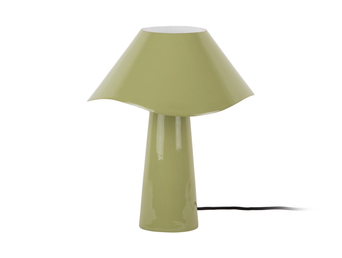 Ameno 33cm Grön bordslampa från Leitmotiv - Ameno &auml;r en stilren bordslampa i metall med blank gr&ouml;n finish som ger ett mjukt och harmoniskt uttryck.