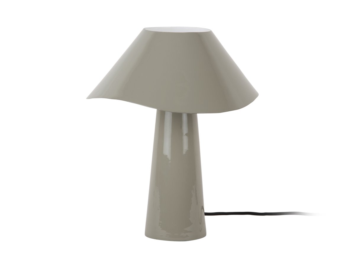 Ameno 33cm Grå bordslampa från Leitmotiv - Ameno &auml;r en stilren bordslampa i metall med blank gr&aring; finish som ger ett mjukt och harmoniskt uttryck.