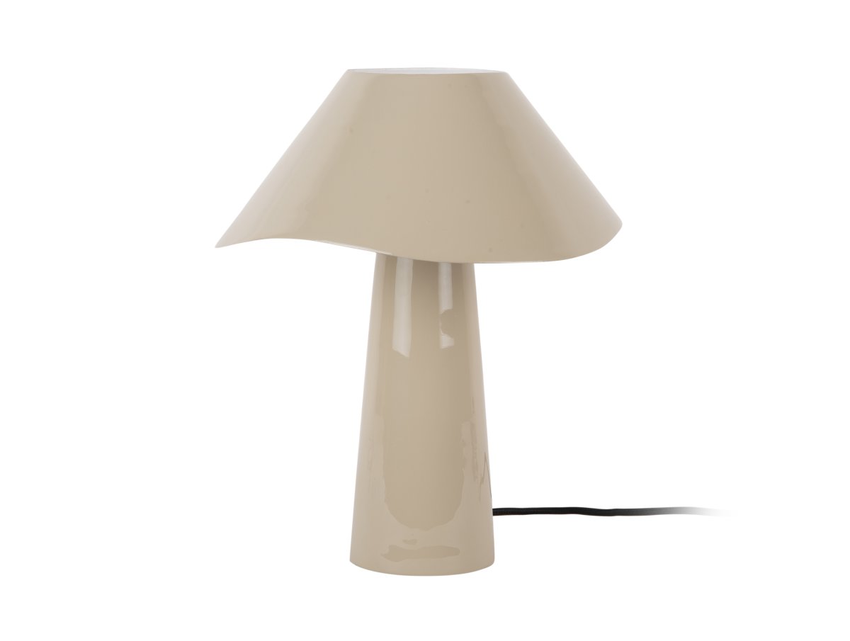 Ameno 33cm Beige bordslampa från Leitmotiv - Ameno &auml;r en stilren bordslampa i metall med blank beige finish som ger ett mjukt och harmoniskt uttryck.