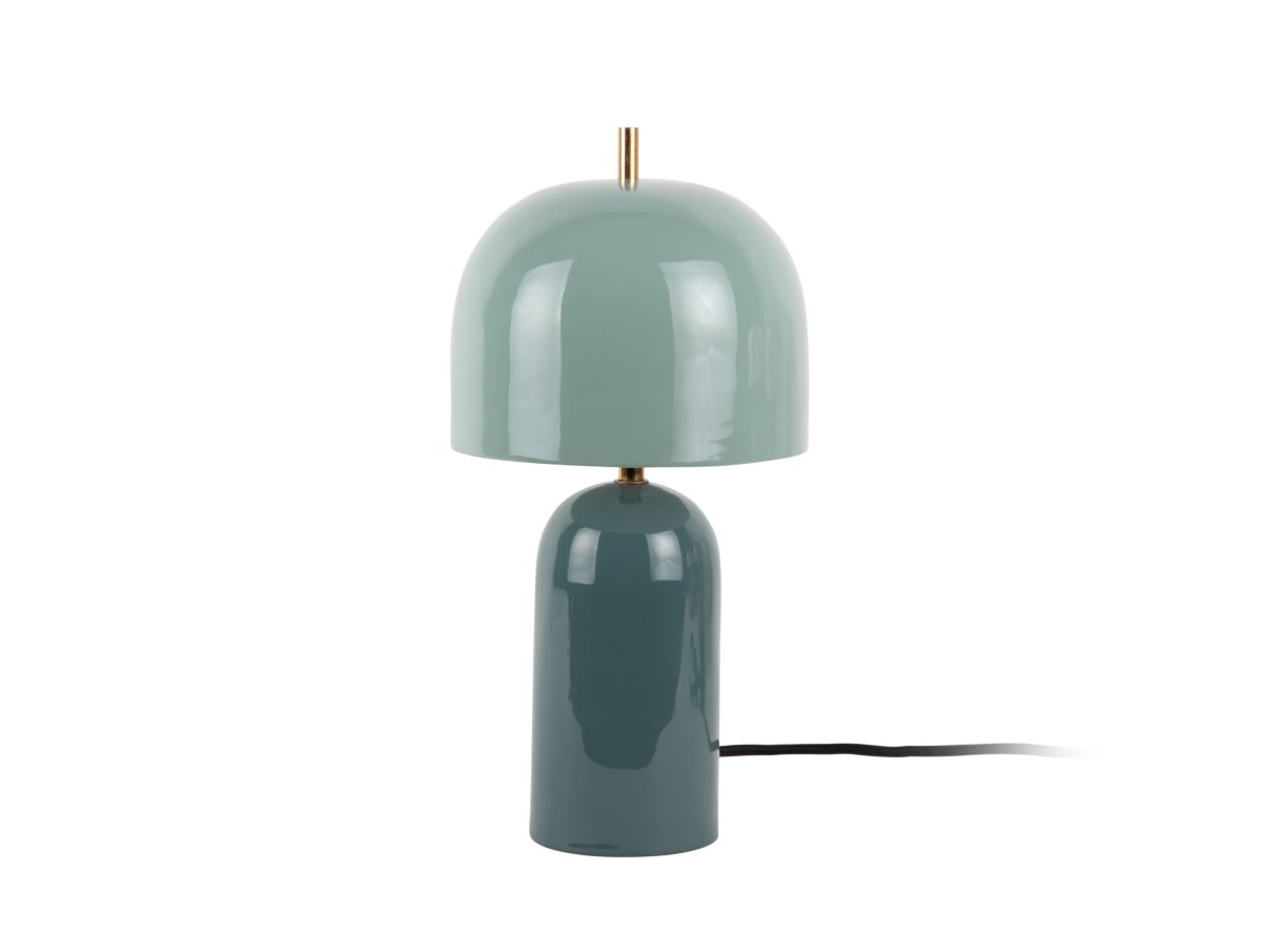 Rico 43cm Blå bordslampa från Leitmotiv - Lampfoten i en dov jeansbl&aring; nyans kombineras med en ljusare bl&aring; sk&auml;rm, vilket skapar en mjuk och modern kontrast.