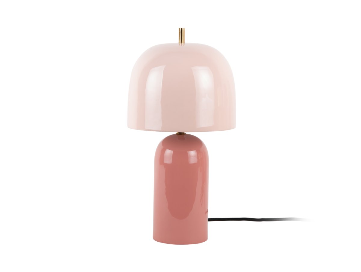 Rico 43cm Rosa bordslampa från Leitmotiv - Lampfoten i en dov m&ouml;rkrosa nyans kombineras med en ljusare rosa sk&auml;rm, vilket skapar en mjuk och modern kontrast.
