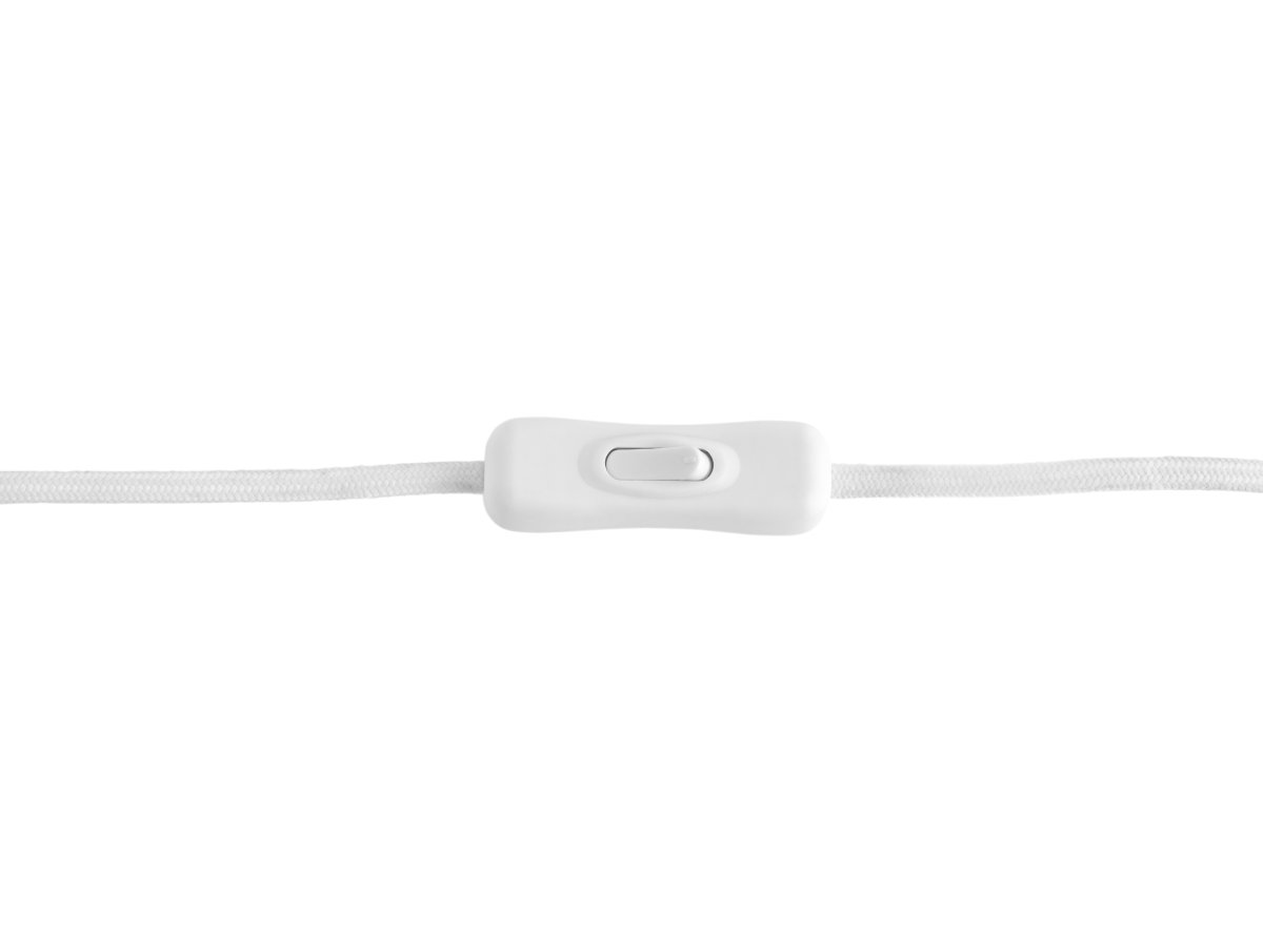 Gozar 27cm Vit bordslampa från Leitmotiv - Den mjuka svampformen och den blanka ytan skapar en behaglig ljusspridning och ett harmoniskt uttryck.