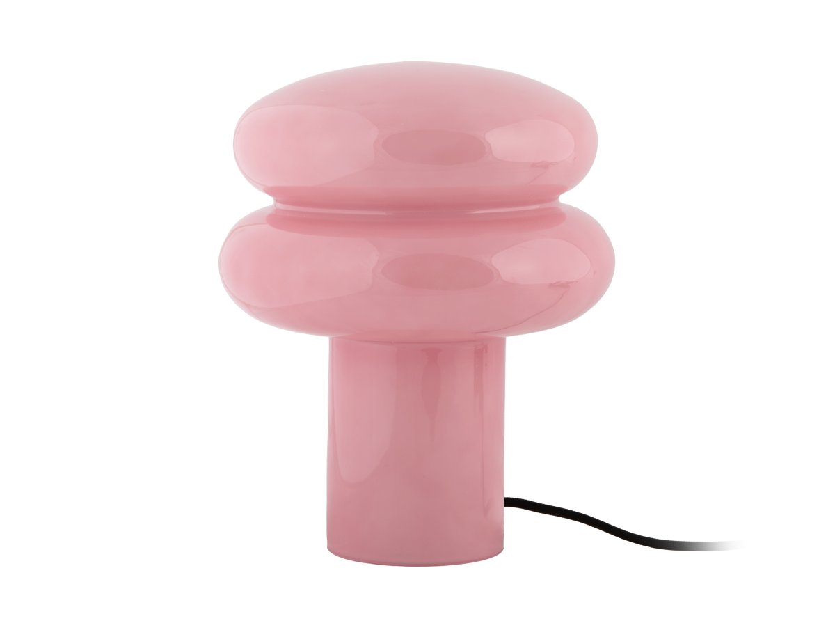 Incesante 24cm Rosa bordslampa från Leitmotiv - Incesante &auml;r en skulptural bordslampa helt i glas med en rosa nyans som ger ett varmt och st&auml;mningsfullt ljus.