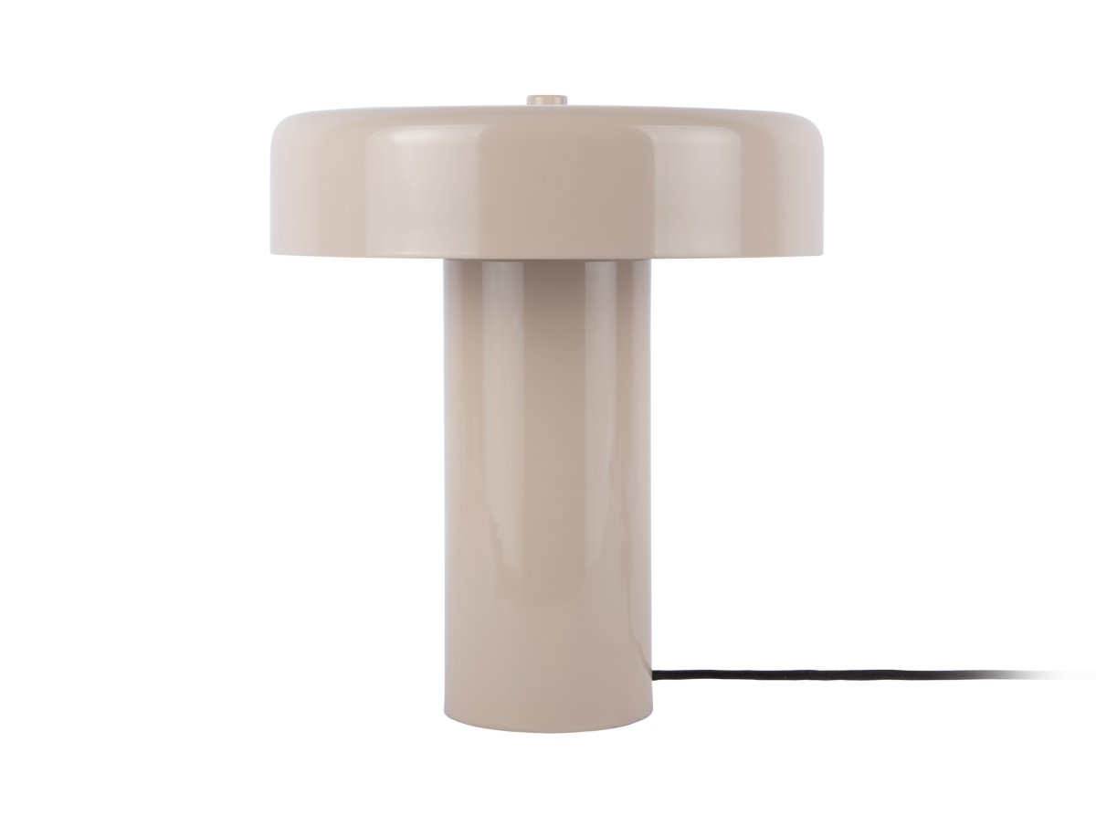 Riqueza Palo 26cm Greige bordslampa från Leitmotiv - Riqueza Palo &auml;r en stilren bordslampa av metall med blank finish i en ljus greige nyans.