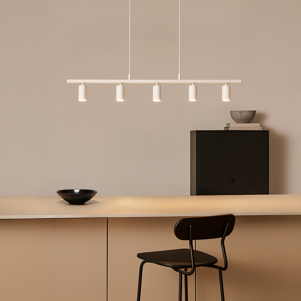 Lucy 115cm Mattvit taklampa från Belid - 