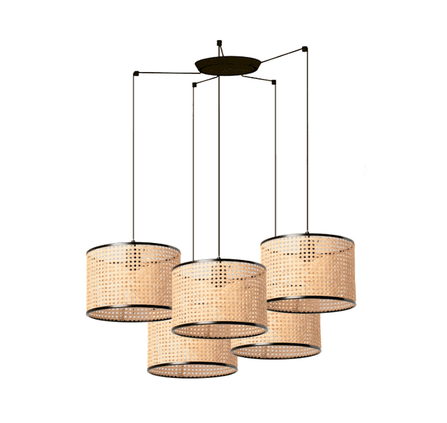 Faro Barcelona - Mambo 5x Ø32 - Taklampa - Natur