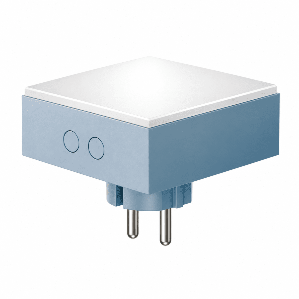 LAMP 1 - EU Blå från Avolt - Denna smidiga lilla lampa ansluts direkt i v&auml;gguttaget (230V) och passar perfekt som exempelvis nattlampa eller st&auml;mningsbelysning i hall, sovrum eller andra utrymmen d&auml;r du vill ha ett mjukt ljus.