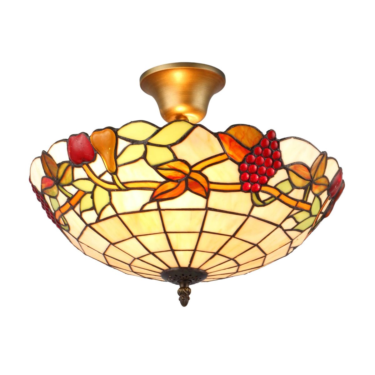 Frukter Ø40 Flerfärgad från Norrsken Design - &nbsp;Utg&aring;ngsmaterialet i produktionsprocessen &auml;r speciellt f&auml;rgat glas som sk&auml;rs till och slipas f&ouml;r att passa in i verket.