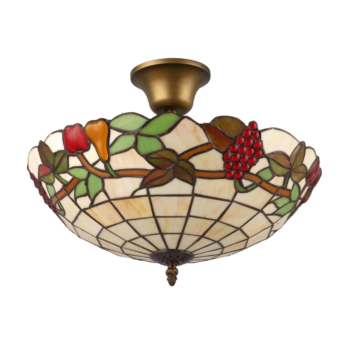 Frukter Ø40 Flerfärgad från Norrsken Design - &nbsp;Utg&aring;ngsmaterialet i produktionsprocessen &auml;r speciellt f&auml;rgat glas som sk&auml;rs till och slipas f&ouml;r att passa in i verket.