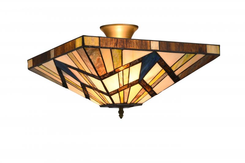 Square 40cm Flerfärgad från Norrsken Design - &nbsp;Utg&aring;ngsmaterialet i produktionsprocessen &auml;r speciellt f&auml;rgat glas som sk&auml;rs till och slipas f&ouml;r att passa in i verket.
