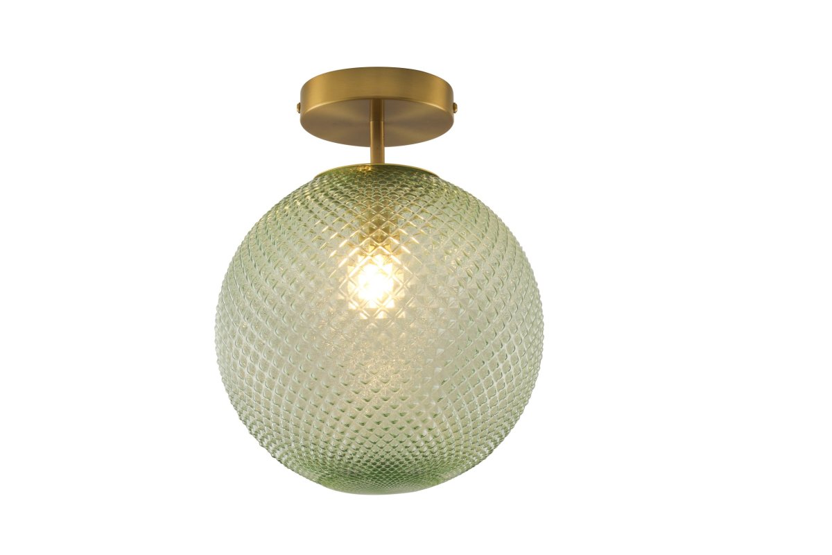 Korridor Ø25 Grön plafond från Lampan - Korridor passar lika fint i hallen och sovrummet som i vardagsrummet och blir en dekorativ detalj &auml;ven n&auml;r den &auml;r sl&auml;ckt.