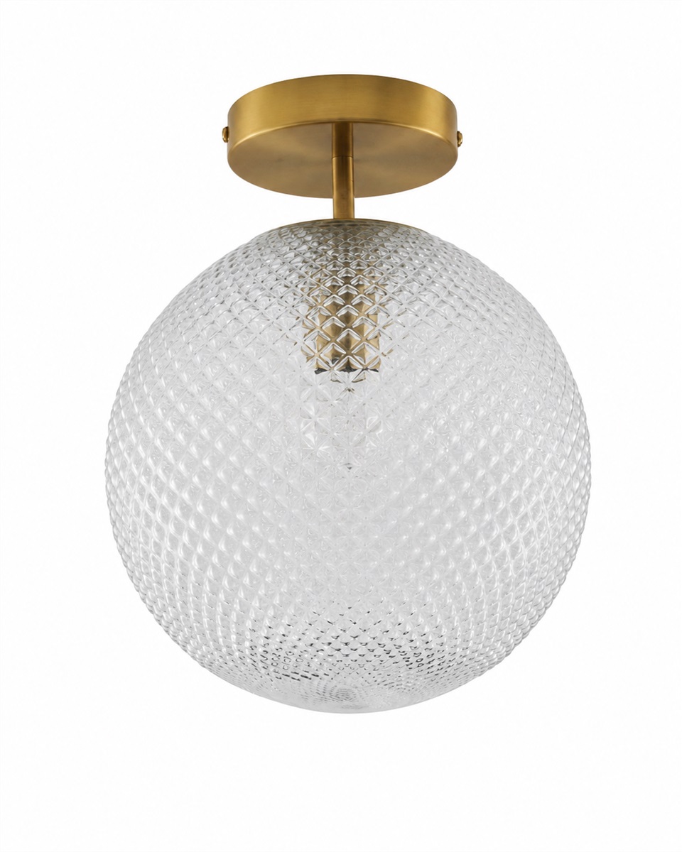 Korridor Ø25 Transparent plafond från Lampan - Korridor passar lika fint i hallen och sovrummet som i vardagsrummet och blir en dekorativ detalj &auml;ven n&auml;r den &auml;r sl&auml;ckt.