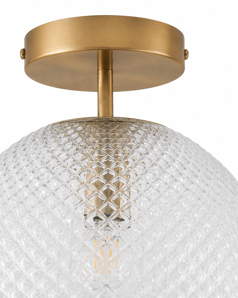 Korridor Ø25 Transparent plafond från Lampan - Korridor passar lika fint i hallen och sovrummet som i vardagsrummet och blir en dekorativ detalj &auml;ven n&auml;r den &auml;r sl&auml;ckt.