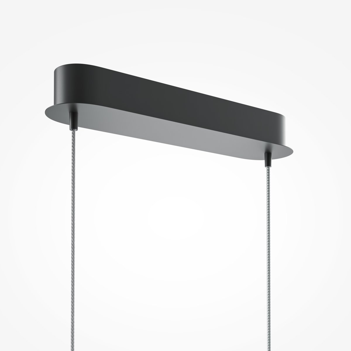 Light Reflection 98cm Svart taklampa från Maytoni - Den har en justerbar f&auml;rgtemperatur fr&aring;n 3000K varmvitt ljus till 4000K vitt ljus, vilket g&ouml;r den perfekt f&ouml;r att anpassa ljuset efter st&auml;mningen.