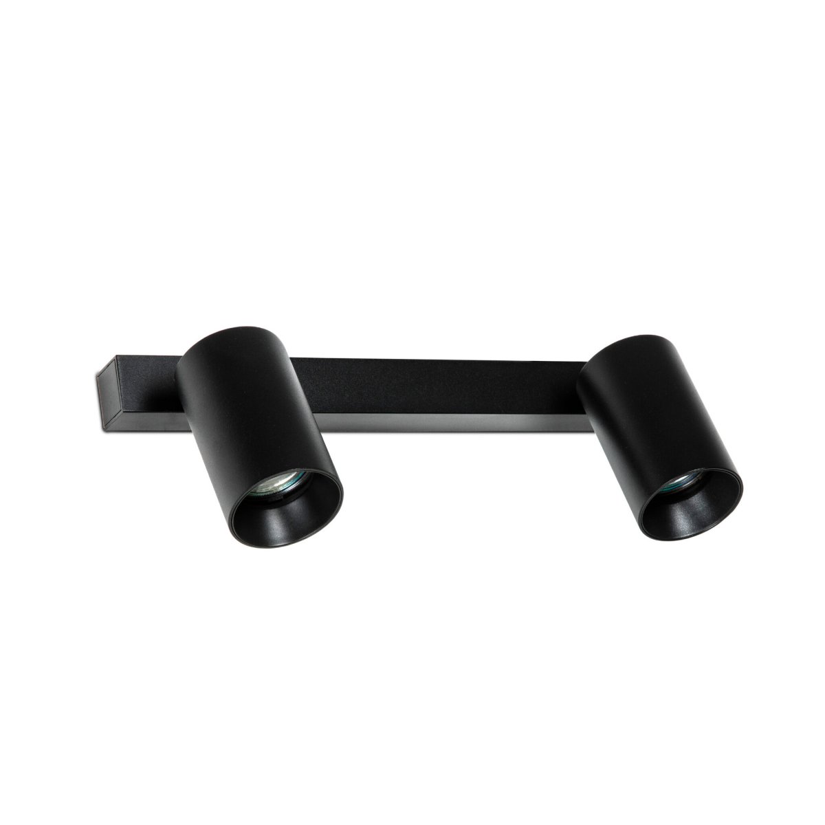 Stan 2 Svart spotlight från Faro Barcelona - Stan &auml;r en stilren lampa som sprider ett j&auml;mnt ljus, kan monteras som b&aring;de v&auml;gg- och taklampa.