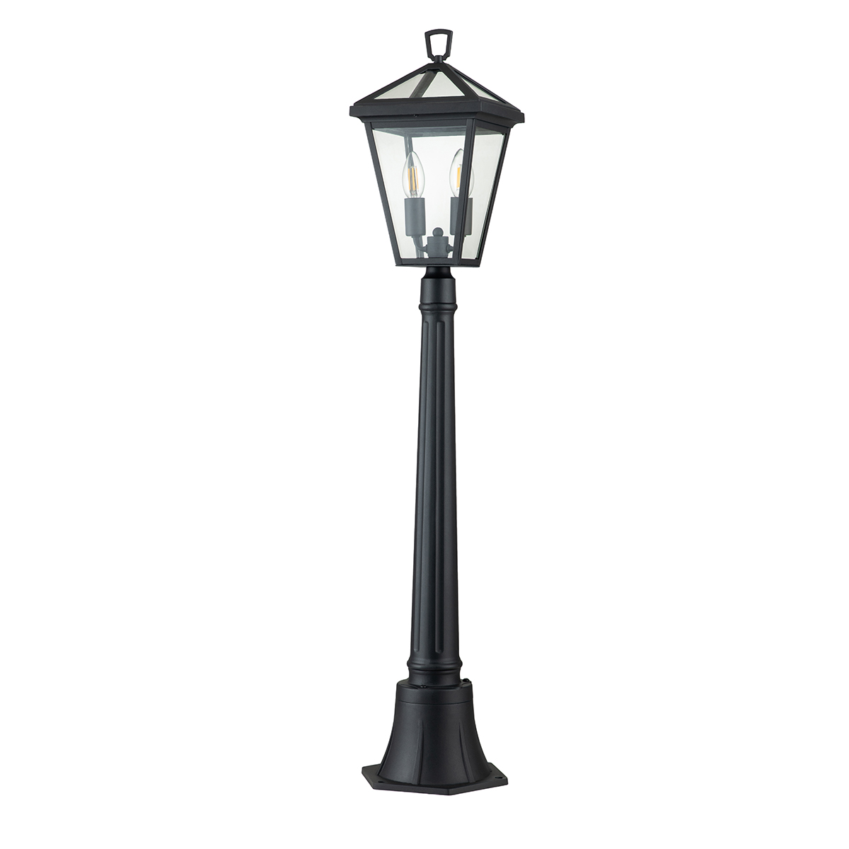 Alford Place 110cm Svart pollare från Elstead Lighting - Alford Place &auml;r en stilren och klassisk pollare som ger din entr&eacute; eller tr&auml;dg&aring;rd en elegant touch.