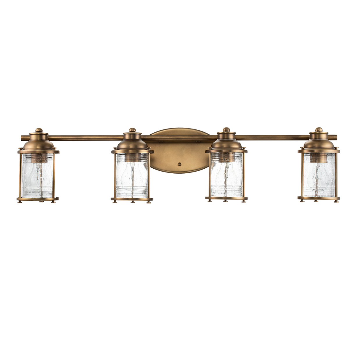 Ashland Bay 85cm Mässing badrumslampa från Elstead Lighting - Perfekt f&ouml;r att skapa en varm och inbjudande atmosf&auml;r, samtidigt som den ger funktionell belysning.