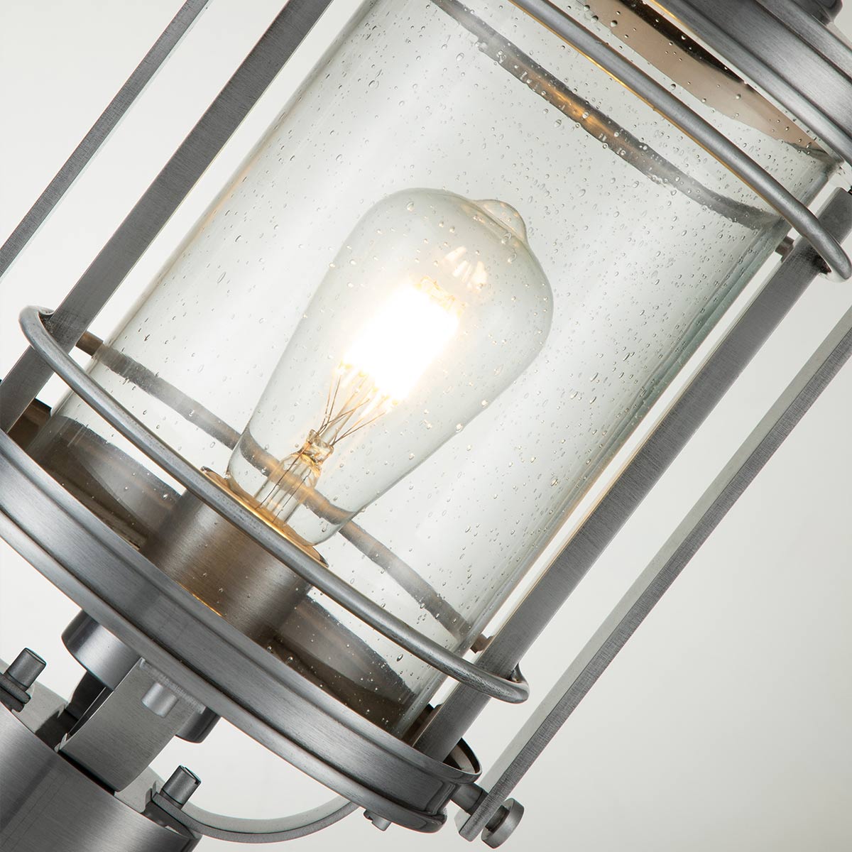 Booker 47cm Aluminium från Elstead Lighting - Booker &auml;r en stilfull och robust portlykta med en design inspirerad av klassiska marina lanternor.
