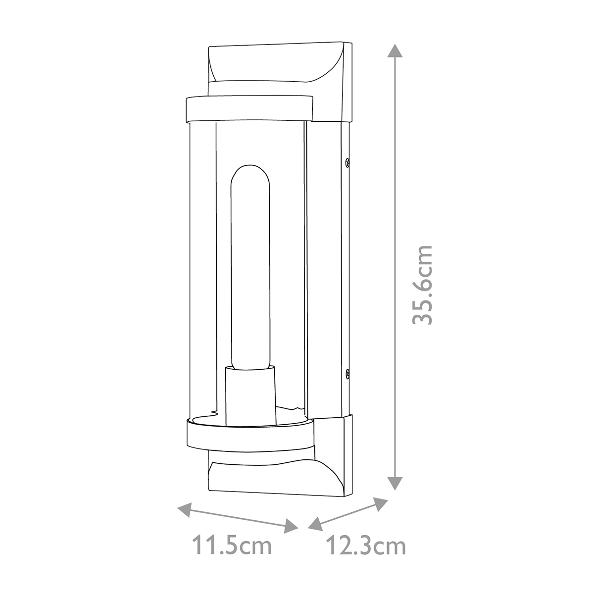 Pearson Svart utelampa från Elstead Lighting - Tillverkad av aluminium, m&auml;ssing och glas, erbjuder den en robust och h&ouml;gkvalitativ konstruktion med en vacker texturerad svart finish.