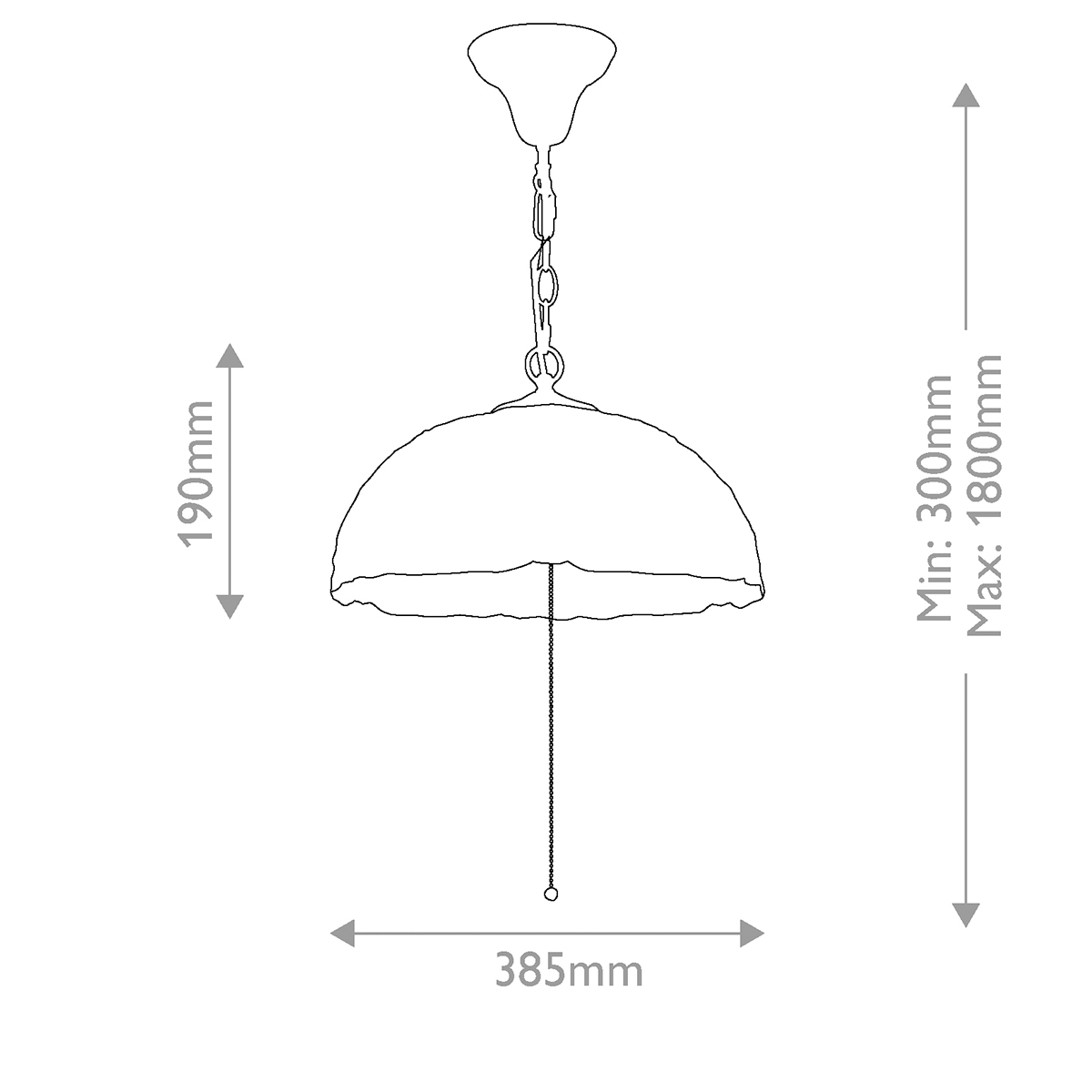 Larissa Ø38 Flerfärgad från Elstead Lighting - Larissa &auml;r en dekorativ takpendel i klassisk Tiffany-stil, tillverkad av st&aring;l med en vacker finish i vintagebrons.