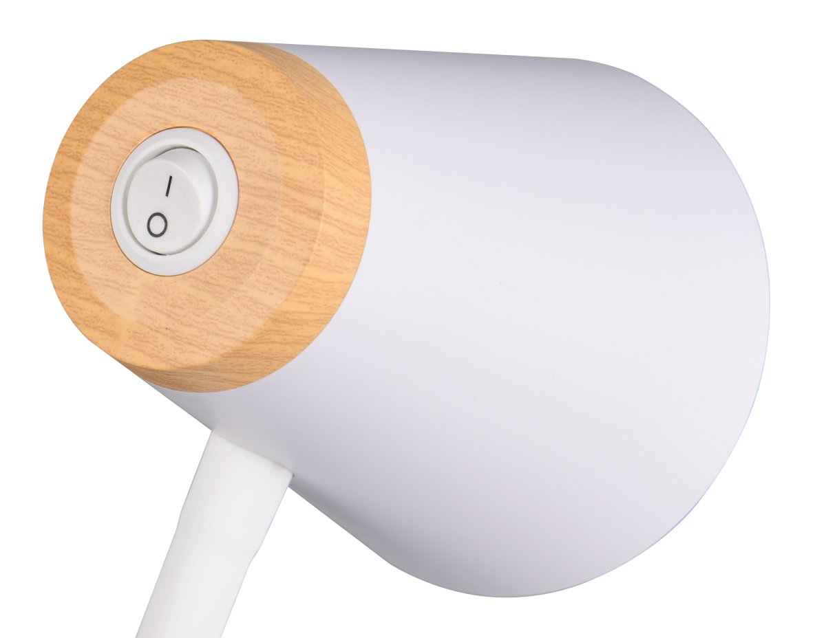 Pongo 36cm Vit skrivbordslampa från Trio Lighting - Med sin n&auml;tta form och r&ouml;rliga arm &auml;r Pongo m&aring;ngsidig och sm&auml;lter enkelt in i alla hem och stilar.