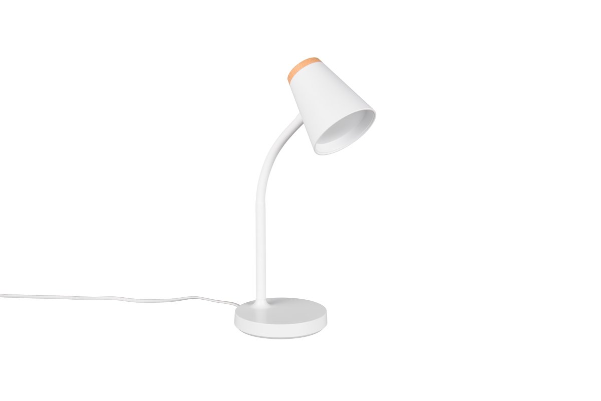 Pongo 36cm Vit skrivbordslampa från Trio Lighting - Med sin n&auml;tta form och r&ouml;rliga arm &auml;r Pongo m&aring;ngsidig och sm&auml;lter enkelt in i alla hem och stilar.