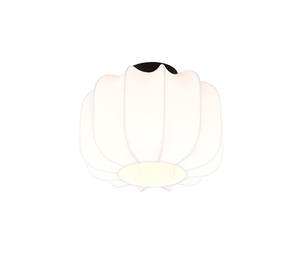 Madeline Ø25 Vit plafond från Trio Lighting - Sk&auml;rmen i textil skapar en fin ljusspridning i rummet.