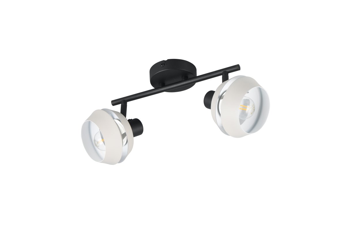 Isla 2 Ljusgrå spotlight från Trio Lighting - Med sin tidl&ouml;sa estetik i mattsvart och varmgr&aring;a sk&auml;rmar &auml;r den ett perfekt komplement till alla hem.