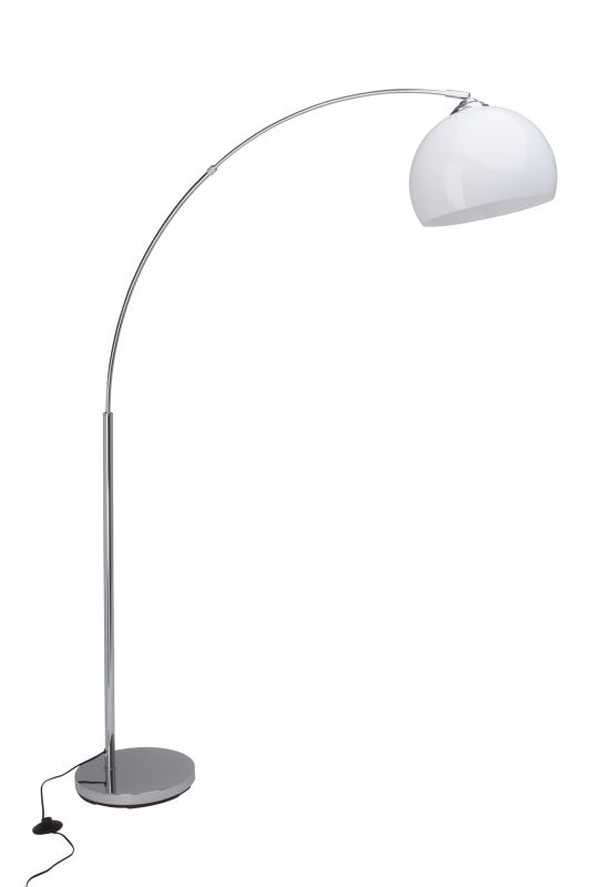 Vessa Krom golvlampa från Brilliant - Vessa &auml;r en stilfull,&nbsp;b&aring;gformad&nbsp;golvlampa som ger flexibel belysning i hemmet.